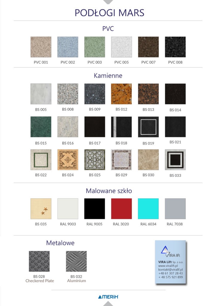 VIRA lift podłogi MARS